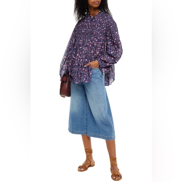 Isabel Marant Tops - Isabel Marant Laila‎ Gathered Floral Print Blouse